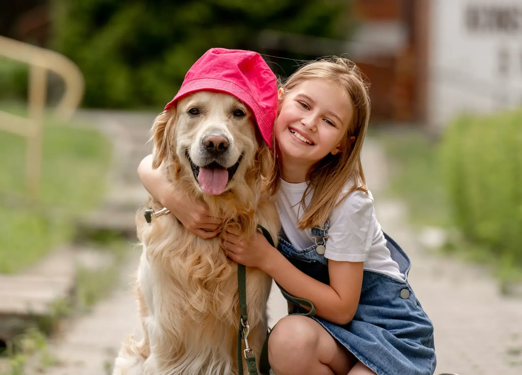A diverse pair of volunteers caring for a rescued animal